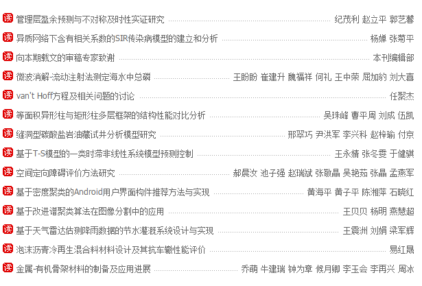 《河北工業(yè)科技》最新目錄